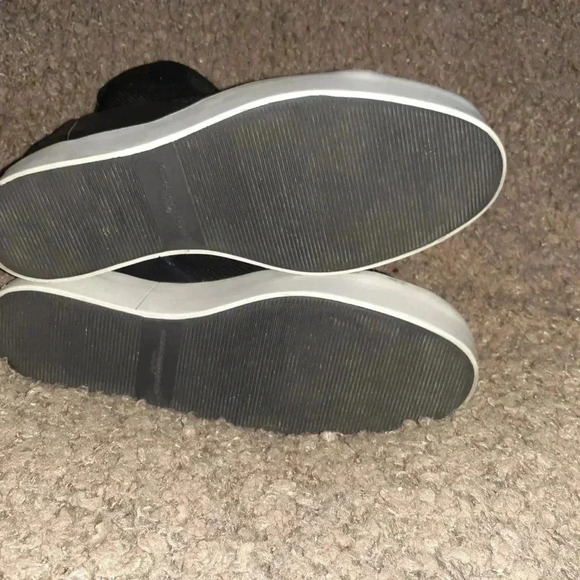 ALEXANDER SMITH-Glitter Toe Sock Booties-Black Leather-Sz 39-8.5-Excellent - Picture 7 of 7